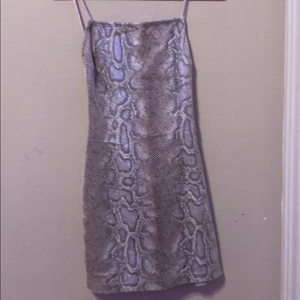 super cute snake print dress